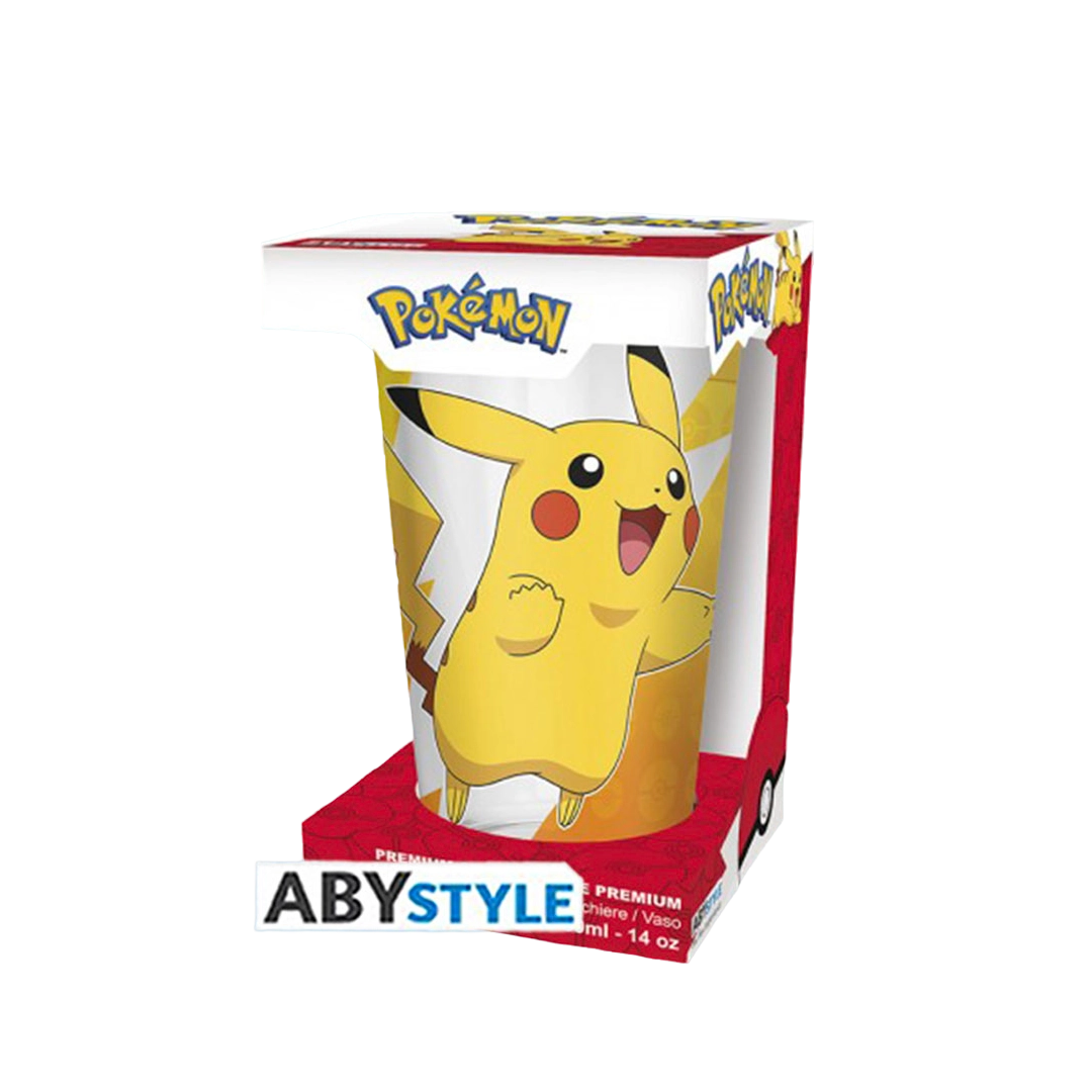 Pokémon Large Glass Premium - Pikachu foil (400ml)