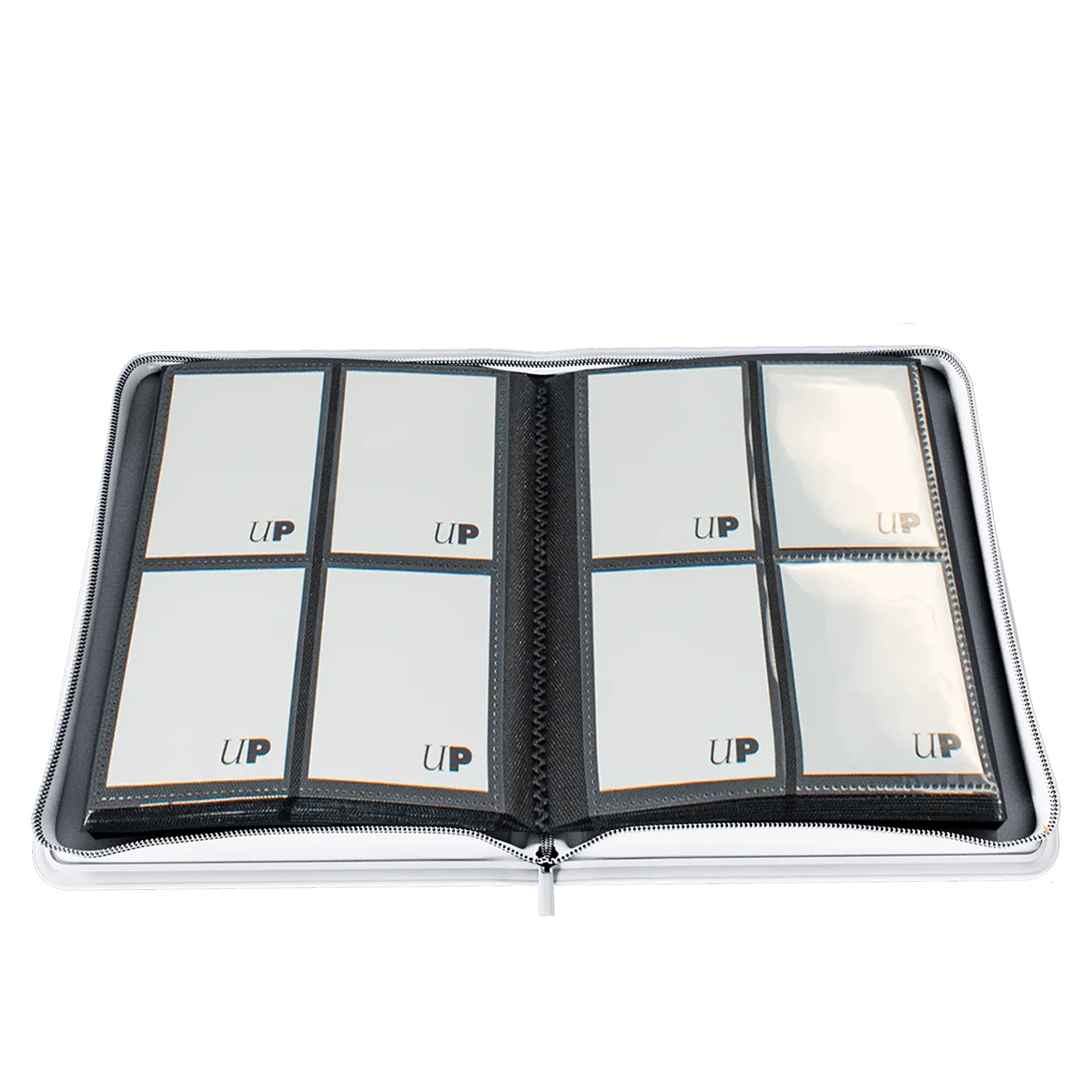 Ultra Pro - Vivid 4-Pocket Zippered PRO-Binder: White