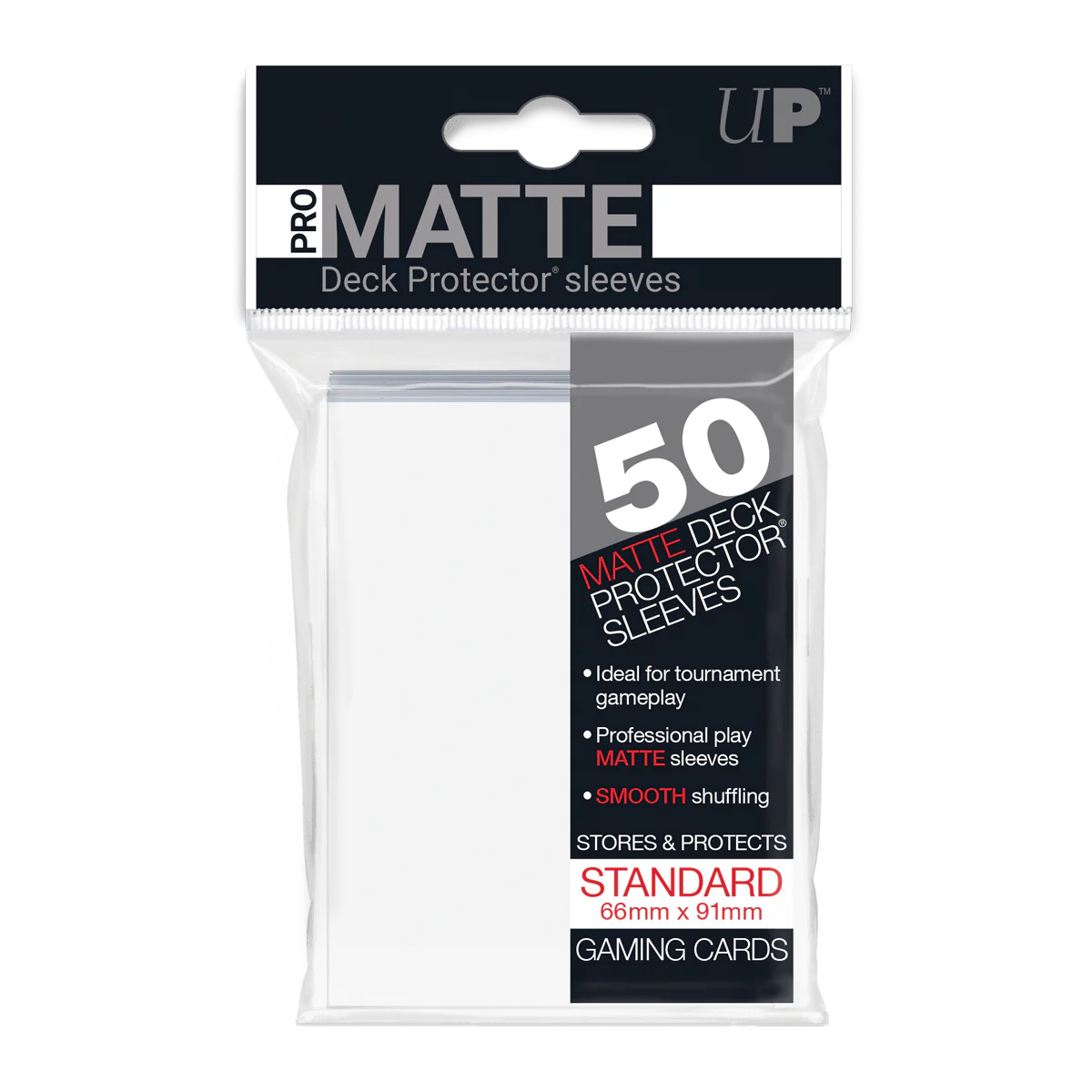 Ultra Pro - PRO-Matte 50ct Standard Deck Protector® sleeves: White