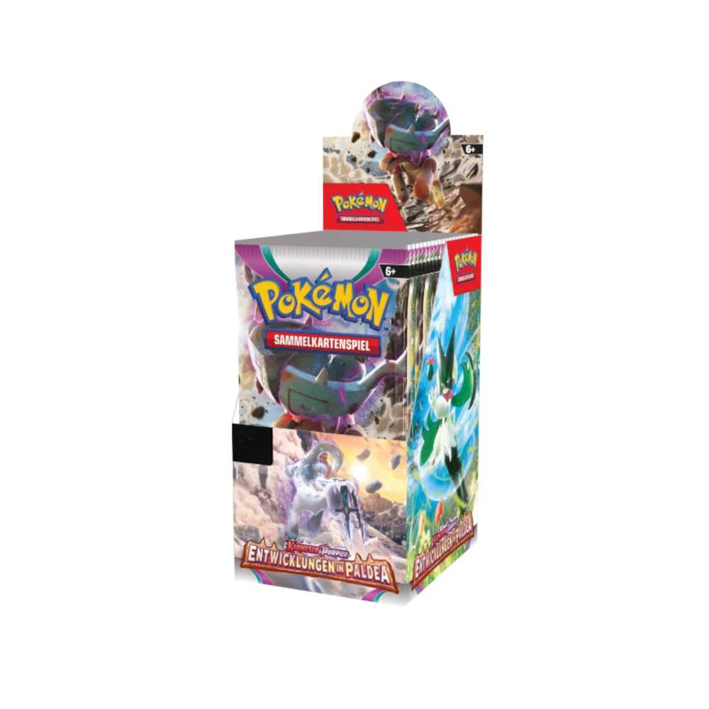 Pokémon TCG: Karmesin und Purpur Entwicklungen in Paldea (KP02) 18er Display (DE)