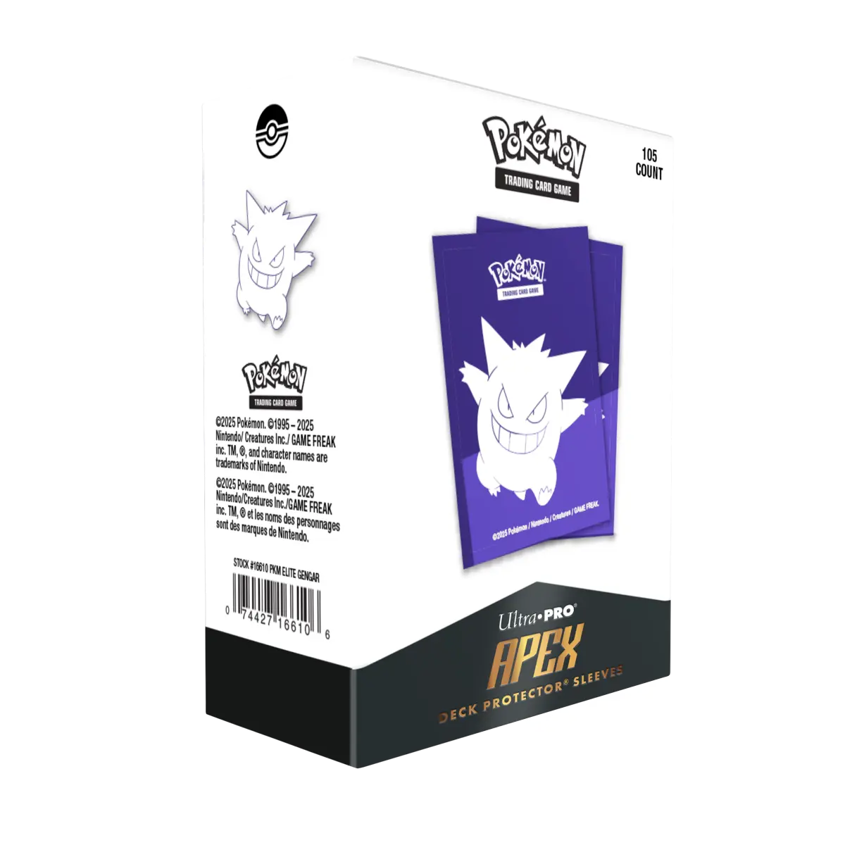 Ultra Pro - Gengar Elite 105ct Apex Deck Protector Sleeves