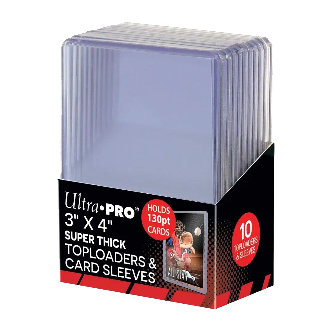 Ultra Pro - 3"x4" Super Thick 130PT Toploaders & Thick Card Sleeves Combo (10ct)