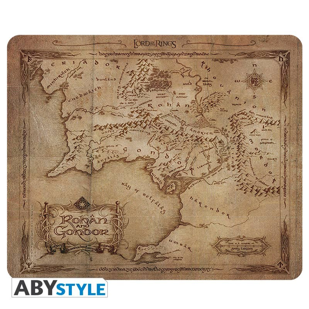 Abysse: Lord of the Rings - Mousepad - Rohan & Gondor Map