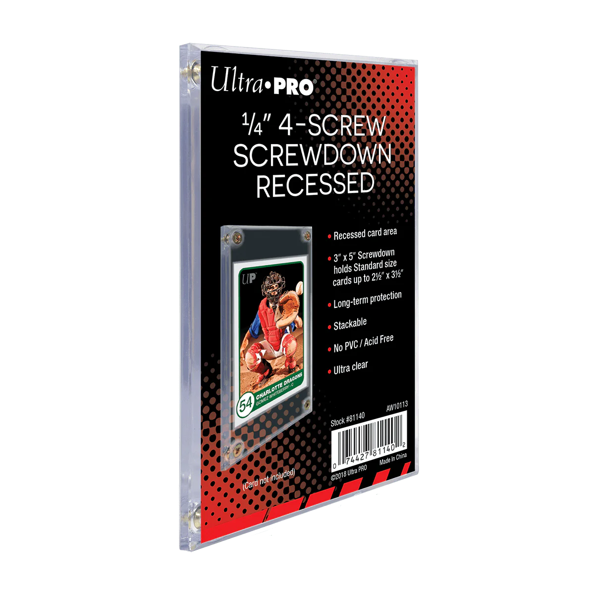 Ultra Pro - 1/4" Screwdown Recessed Holder