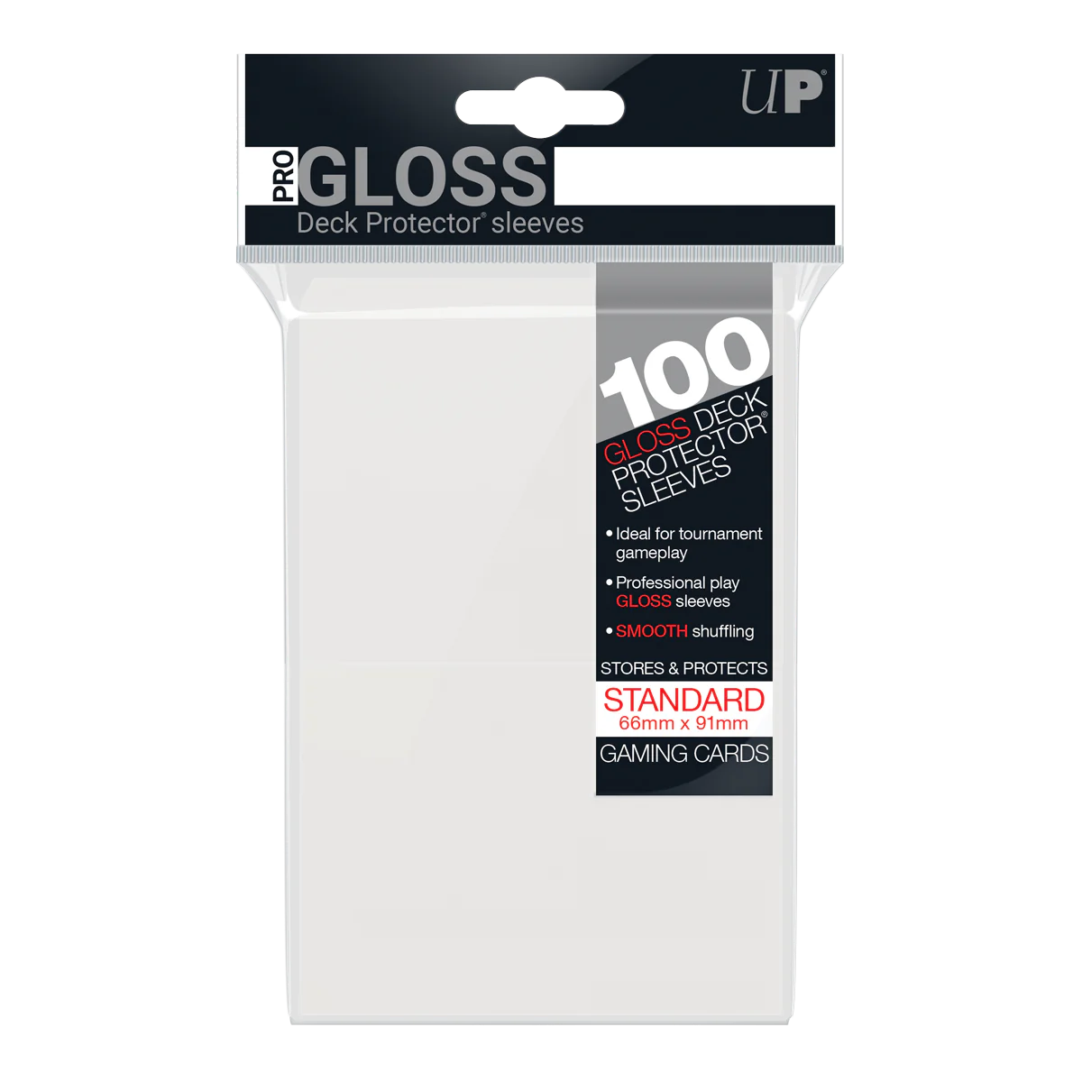 Ultra Pro - PRO-Gloss 100ct Standard Deck Protector® sleeves: Clear