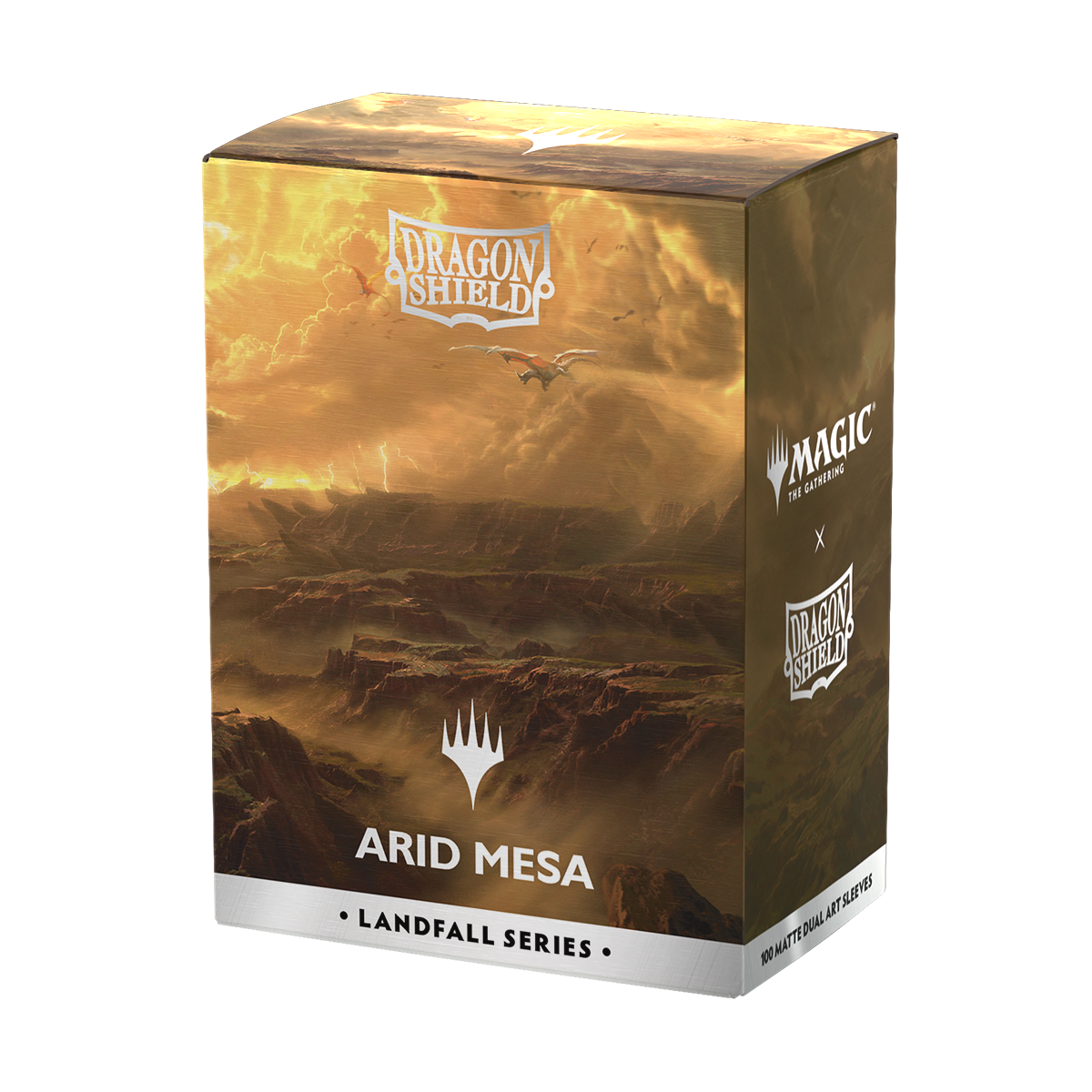 Dragon Shield X Magic: The Gathering: Arid Mesa - Standard Size Sleeves Landfall Series