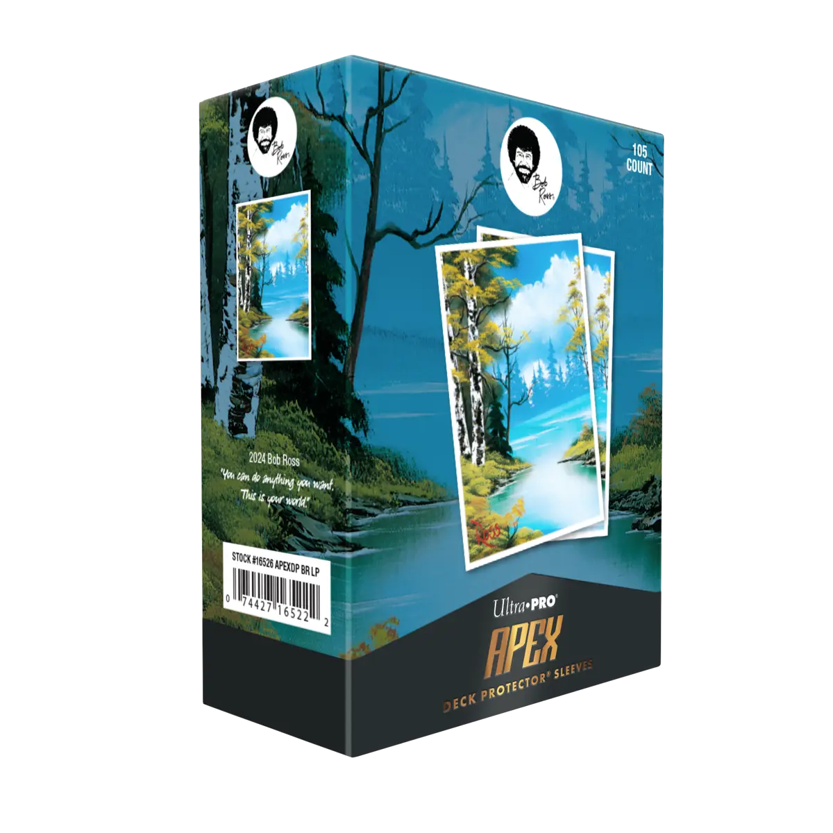 Ultra Pro - Bob Ross Lakeside Path 105ct APEX™ Deck Protector Sleeves