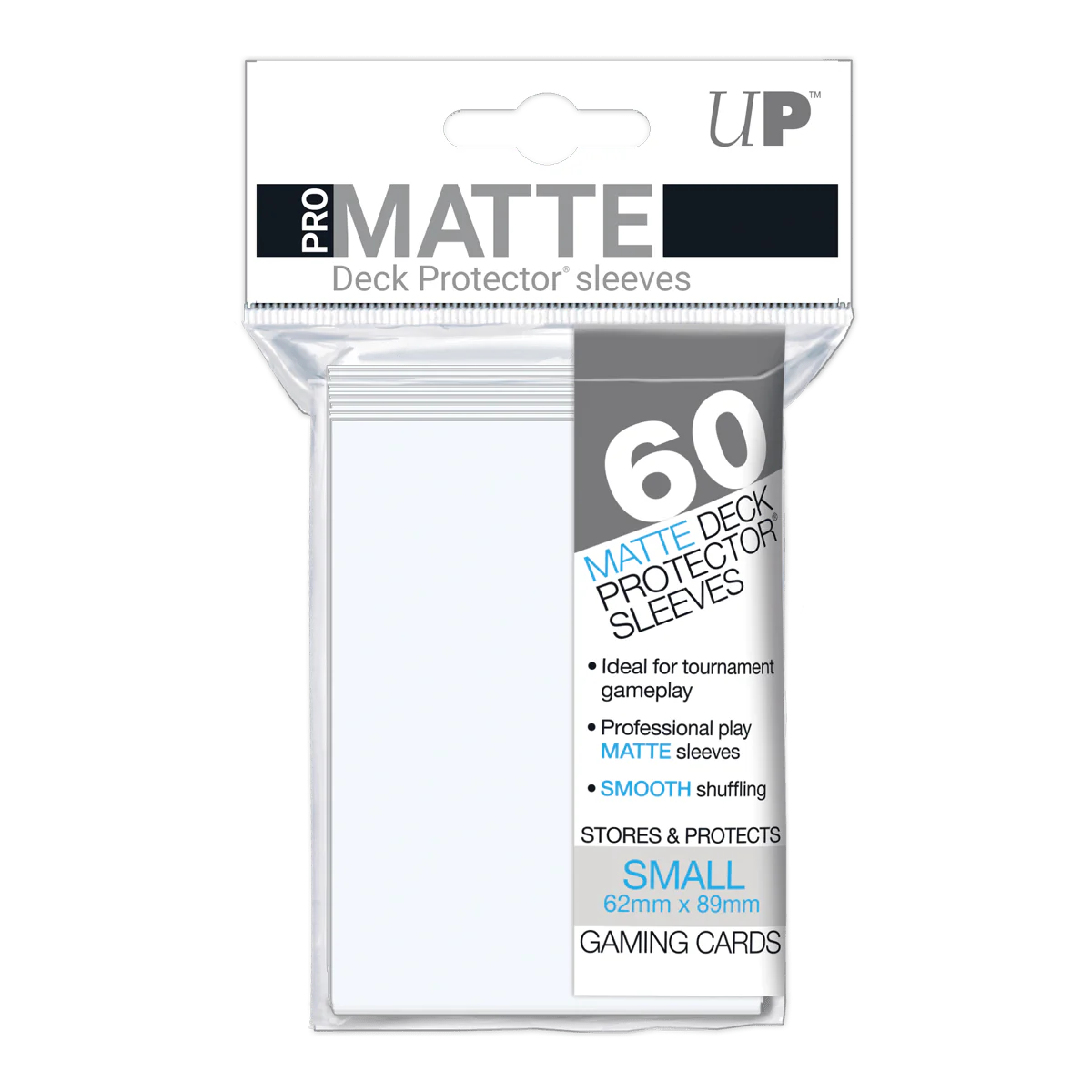 Ultra Pro - Pro-Matte Small Deck Protector Sleeves (60ct) Stil: White