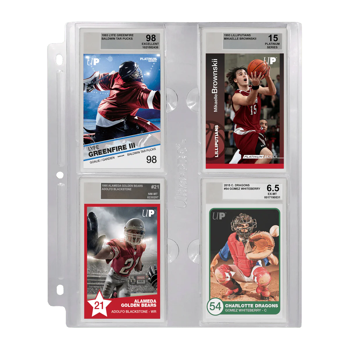 Ultra Pro - 4-Pocket Page (1ct) for Graded Beckett Slabs