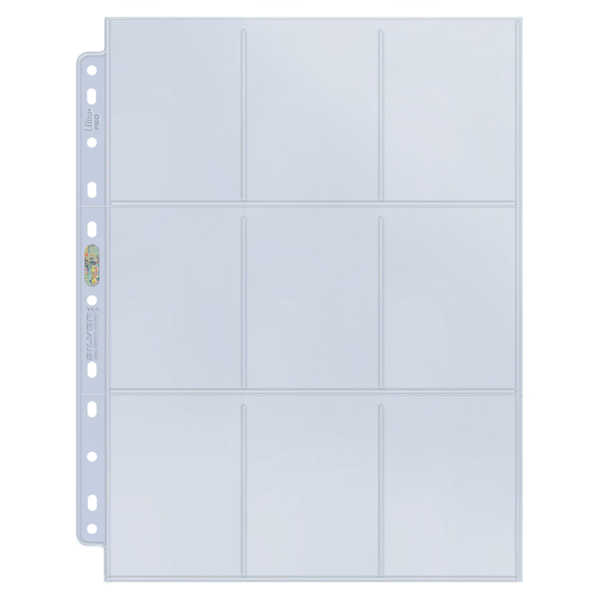 Ultra Pro - 9-Pocket Silver Series Page for Standard Size Cards (11-Holes)