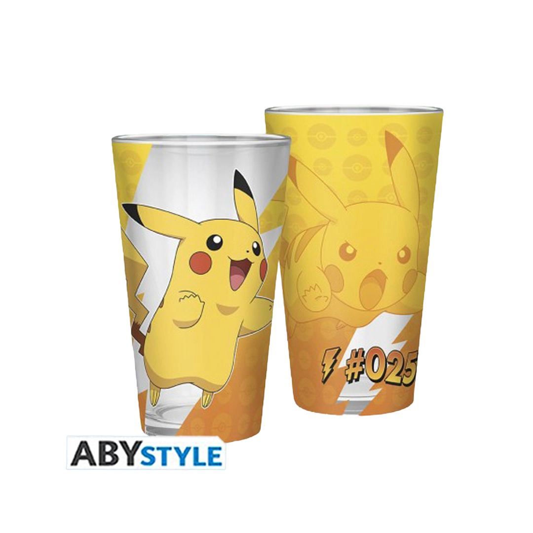 Pokémon Large Glass Premium - Pikachu foil (400ml)