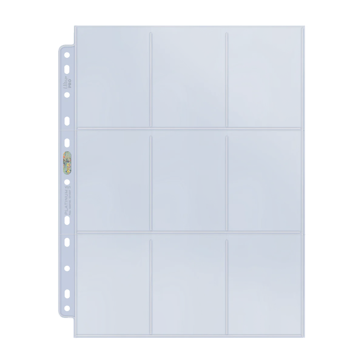 Ultra Pro - 9-Pocket Platinum Page for Standard Size Cards (11-Holes)